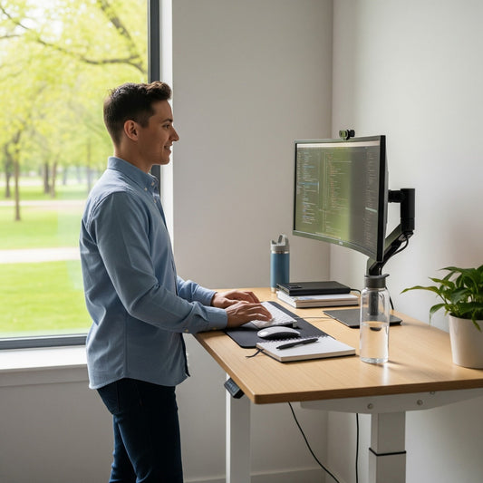 Les 7 bienfaits insoupçonnés du bureau assis-debout pour votre productivité.